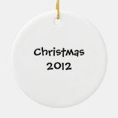 Ornement fait sur commande de vacances de famille (Dos)