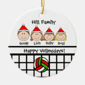 Ornement fait sur commande de vacances de famille (Devant)