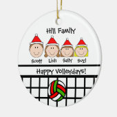 Ornement fait sur commande de vacances de famille (Gauche)