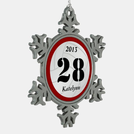 Ornement fait sur commande de volleyball de (Gauche)