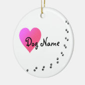 Ornement fait sur commande nommé de chien (Gauche)