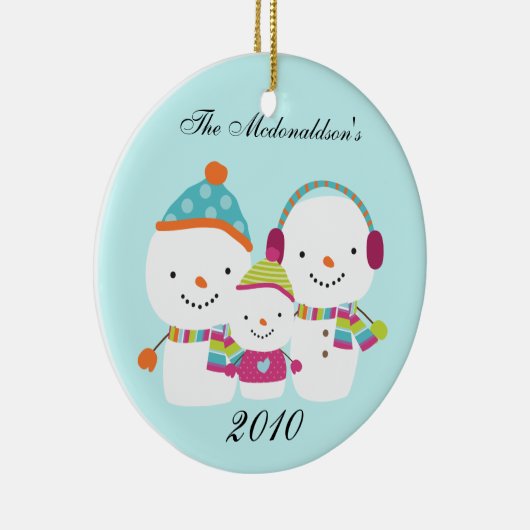 Ornement fait sur commande personnalisé de famille (Droite)