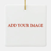 Ornement fait sur commande personnalisé de photo (Dos)