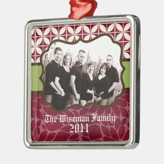 Ornement fait sur commande personnalisé de PHOTO (Gauche)