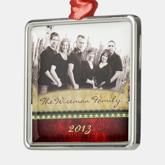 Ornement fait sur commande personnalisé de PHOTO (Gauche)