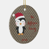 Ornement familial de pingouins de Noël personnalis (Droite)