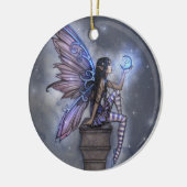 Ornement Fantastique de Fée de Lune Bleue (Gauche)