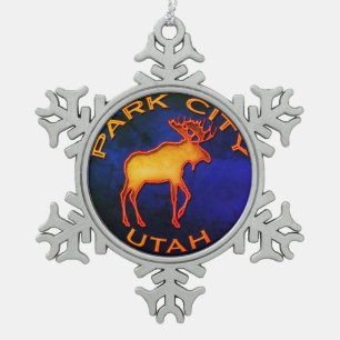 Ornement fantastique de flocon de neige de Park