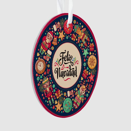 Ornement Feliz Navidad (devant)