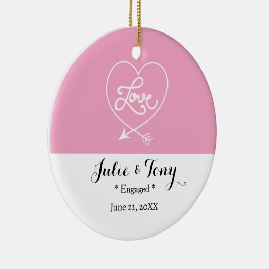 Ornement Fiançailles cadeau fiançailles - (Droite)