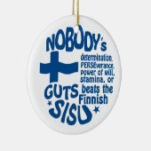 Ornement finlandais de SISU, double face (Droite)