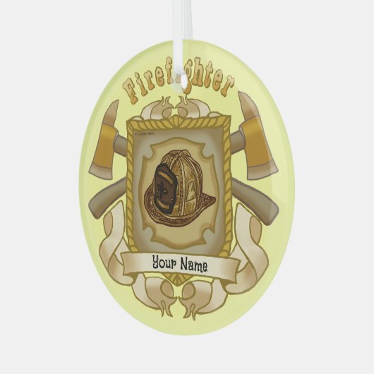 Ornement FireFighter Ax Shield (Avant gauche)