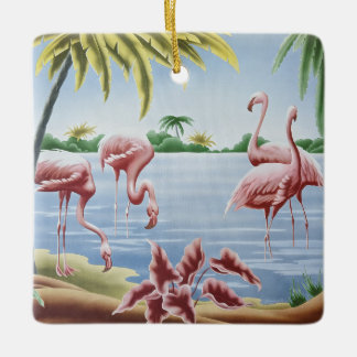 Ornement Flamant rose Turner vintage