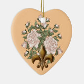 Ornement Fleur De Lis Rose (Droite)