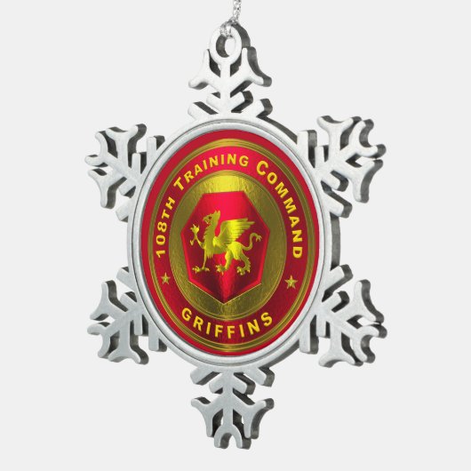 Ornement Flocon De Neige 108e Commandement de l'instruction (Vue impression)