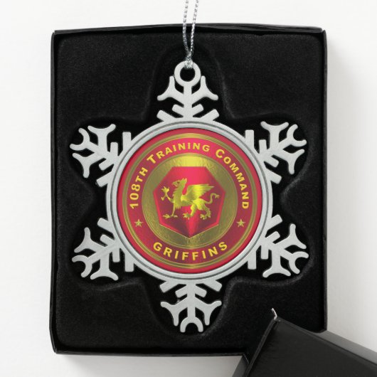 Ornement Flocon De Neige 108e commandement d'entraînement (Boîte)