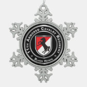 Ornement Flocon De Neige 11e régiment de cavalerie blindée (Devant)