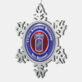 Ornement Flocon De Neige 173e brigade aéroportée (Vue impression)