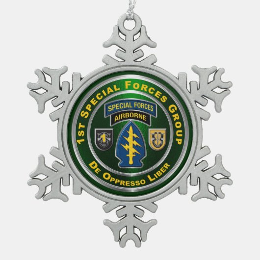 Ornement Flocon De Neige 1er Groupe des opérations spéciales (Devant)