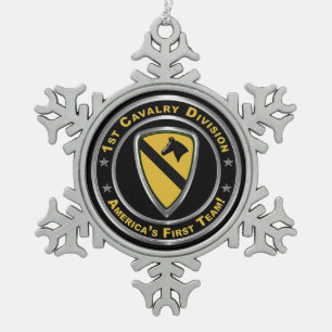 Ornement Flocon De Neige 1ère division de cavalerie Noël