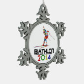 Ornement Flocon De Neige 2014 : Biathlon (Gauche)