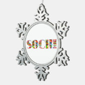 Ornement Flocon De Neige 2014 : Sotchi (Vue impression)