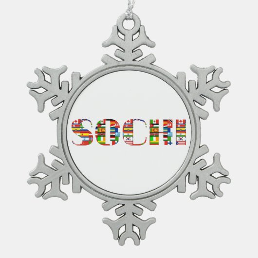 Ornement Flocon De Neige 2014 : Sotchi (Devant)