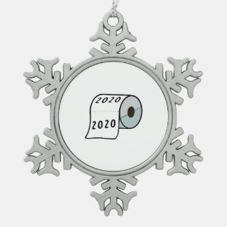 Ornement Flocon De Neige 2020 Toilette Papier d'égout Ornement de Noël