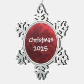 Ornement Flocon De Neige 2024 Christmas tree decoration by dalDesignNZ (Vue impression)