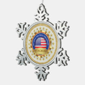 Ornement Flocon De Neige 250th Anniversary USA Patriotic | 1776–2026 (Vue impression)