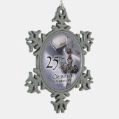 Ornement Flocon De Neige 25e cabinet Anniversary Cross Host (Gauche)