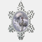 Ornement Flocon De Neige 25e cabinet Anniversary Cross Host (Vue impression)