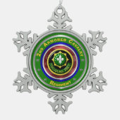 Ornement Flocon De Neige 2e cavalerie blindée (Devant)