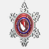 Ornement Flocon De Neige 36e BRIGADE D'INGÉNIEUR (Vue impression)