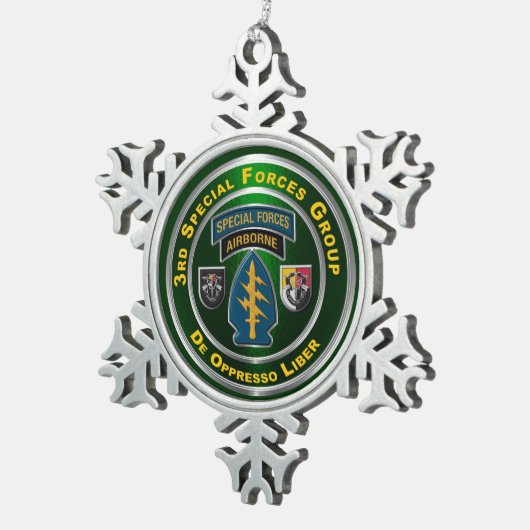 Ornement Flocon De Neige 3e Groupe des opérations spéciales (Vue impression)