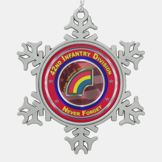 Ornement Flocon De Neige 42e division d'infanterie (Devant)