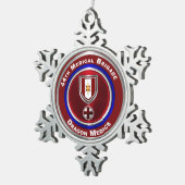 Ornement Flocon De Neige 44e Brigade Médicale Keepsaké (Vue impression)