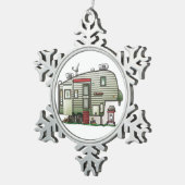 Ornement Flocon De Neige 5ème roue de pointe (Vue impression)