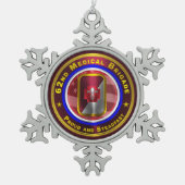 Ornement Flocon De Neige 62e brigade Médicale (Devant)