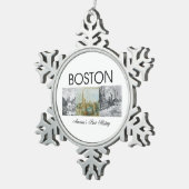 Ornement Flocon De Neige ABH Boston (Vue impression)