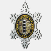 Ornement Flocon De Neige Adjudant-chef 4 AC4 (Vue impression)