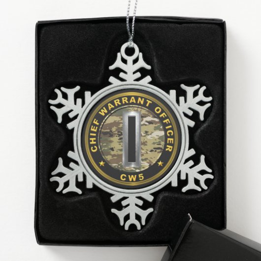 Ornement Flocon De Neige Adjudant-chef 5 AC5 (Boîte)