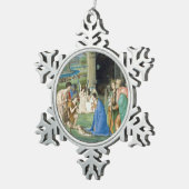 Ornement Flocon De Neige Adoration des bergers, circa 1500 (Vue impression)