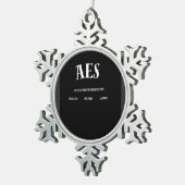 Ornement Flocon De Neige AES 2026 Designs (Vue impression)