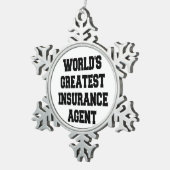 Ornement Flocon De Neige Agent de Worlds (Vue impression)