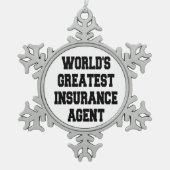 Ornement Flocon De Neige Agent de Worlds (Devant)