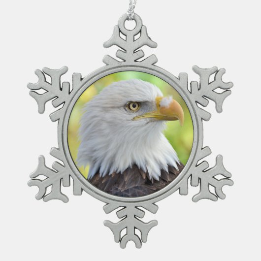 Ornement Flocon De Neige Aigle à tête blanche (Devant)