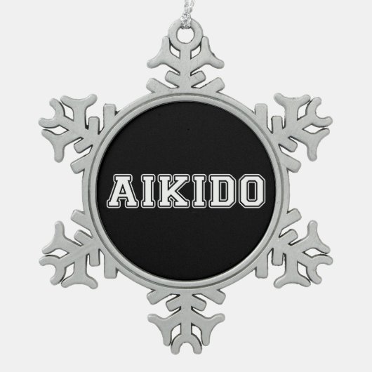 Ornement Flocon De Neige Aikido (Devant)