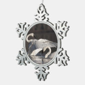 Ornement Flocon De Neige Aimer les cygnes (Vue impression)