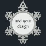 Ornement Flocon De Neige ajouter votre conception<br><div class="desc">ajouter votre conception</div>